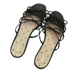 RED Valentino Black 3 Bow Sandals Size 39.5